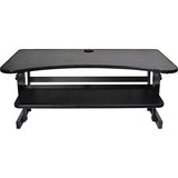 Lorell Deluxe Sit-To-Stand Desk Riser, Black