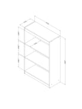 South Shore Axess 43-1/4"H 3-Shelf Bookcase, Blueberry