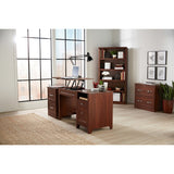 (Scratch & Dent) Realspace Premium Letter-/Legal-Size Lateral File Cabinet, 2-Drawer, Brick Cherry
