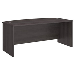 (Scratch & Dent) Bush Business Furniture Studio C Bow Front Desk, 72"W x 36"D , Storm Gray
