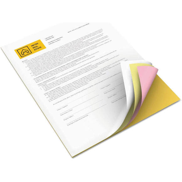Xerox Revolution Premium Digital Carbonless Paper, 4-Part Straight, 8 1/2