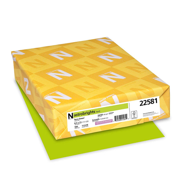 (Open Ream) Astrobrights Multipurpose Paper, 24 Lbs., 8.5