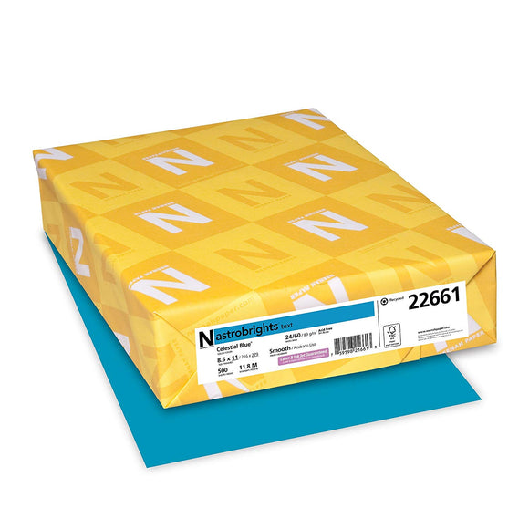 Astrobrights Multipurpose Paper, 24 lbs., 8.5