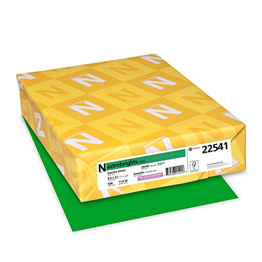 Astrobrights Multipurpose Paper, 24 lbs, 8.5