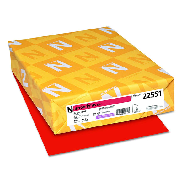 (Open Ream) Astrobrights Multipurpose Paper, 24 lbs, 8.5