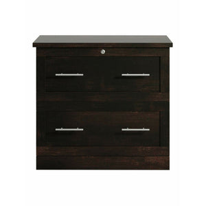 Realspace Outlet 2-Drawer 30"W Lateral File Cabinet, Peppered Black