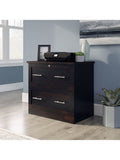 Realspace Outlet 2-Drawer 30"W Lateral File Cabinet, Peppered Black