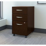 (Scratch and Dent) Bush Business Furniture Components 3 Drawer Mobile File Cabinet, Mocha Cherry