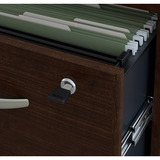 (Scratch and Dent) Bush Business Furniture Components 3 Drawer Mobile File Cabinet, Mocha Cherry