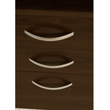 (Scratch and Dent) Bush Business Furniture Components 3 Drawer Mobile File Cabinet, Mocha Cherry