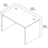 (Scratch & Dent) Bush Business Furniture Components Elite Desk, 48"W x 30"D, Hansen Cherry