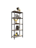 Sauder Outlet North Avenue Bookcase, 5 Shelf, 56 13/16"H, Charter Oak