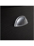(Scratch & Dent) kathy ireland Home by Bush Furniture Connecticut 60"W L Shaped Desk, Black Suede Oak