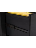 kathy ireland Home by Bush Furniture Connecticut 60"W L Shaped Desk, Black Suede Oak