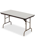 Iceberg Premium Folding Table, Rectangular, 60"W x 30"D, Gray/Charcoal