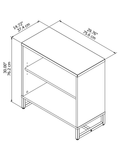 (Scratch and Dent) Kathy ireland Oulet Office by Bush Business Furniture Method Bookcase Cabinet, White
