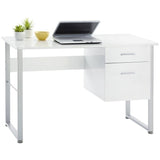 Realspace Outlet Halton 47"W Computer Desk, White
