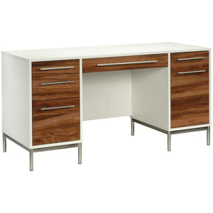 Sauder Outlet Vista Key 60"W Executive Desk, White