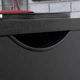 (Scratch & Dent) Sauder Outlet Via Desk Return, Bourbon Oak/Soft Black