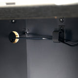 Sauder Outlet Via Desk Return, Bourbon Oak/Soft Black