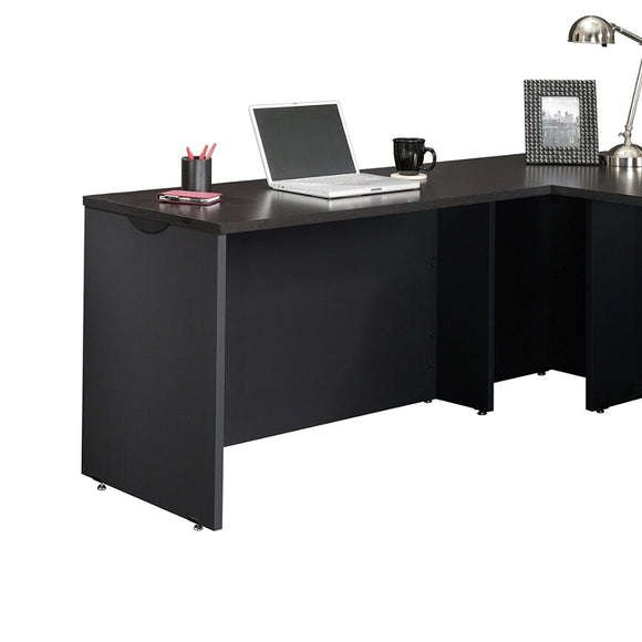 Sauder Outlet Via Desk Return, Bourbon Oak/Soft Black