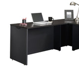Sauder Outlet Via Desk Return, Bourbon Oak/Soft Black