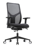 WorkPro Outlet 4000 Series Mesh/Fabric High-Back Multifunction Chair, Black