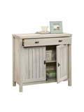 Sauder Outlet Costa 2-Shelf Library Base, Chalked Chestnut