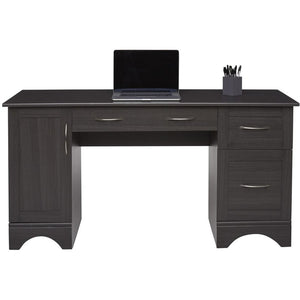 Realspace Outlet Pelingo 60"W Computer Desk, Dark Gray