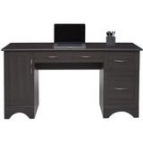 Realspace Outlet Pelingo 60"W Computer Desk, Dark Gray