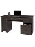 Realspace Outlet Pelingo 60"W Computer Desk, Dark Gray