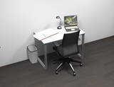 Buro48 Modern Home Office Desk with Integrated Power Module, 48"W x 24"D x 30"H
