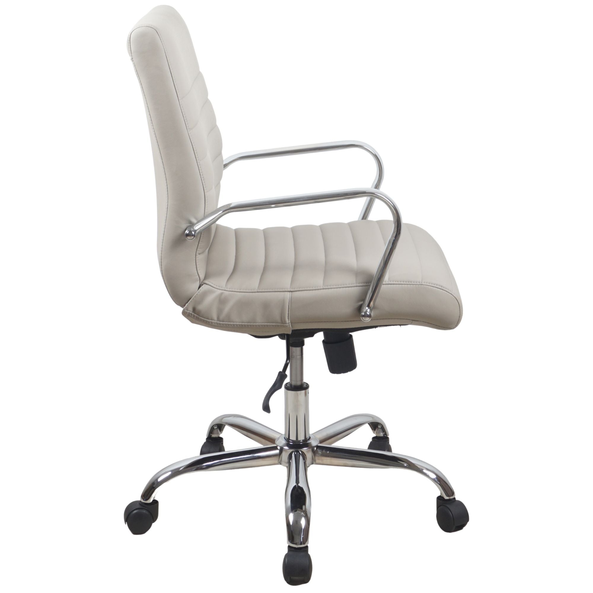 RealBiz Gen3 Modern Comfort Series Mid-Back LeatherPro Chair, Taupe