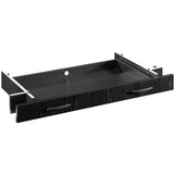Sauder Outlet Via Pencil Drawer For Desk, Bourbon Oak/Soft Black