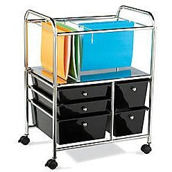 Realspace 5-Drawer Mobile Organizer, 28 1/3