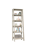 Sauder Outlet Trestle Bookcase, 5 Shelves, Chalked Chestnut
