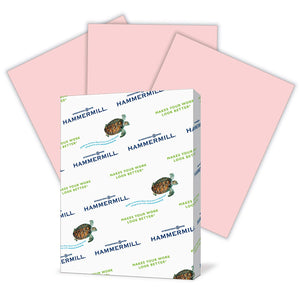 (Open Ream) Hammermill Colors Multipurpose Paper, 24 lbs, 8.5" x 11", Pink (Case or Ream)