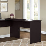 Bush Furniture Outlet Cabot Shell Desk Return, 42"W, Espresso Oak
