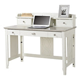 Homestar North America Computer Desk With Hutch, White