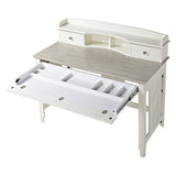 Homestar North America Computer Desk With Hutch, White