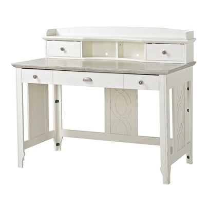 Homestar North America Computer Desk With Hutch, White