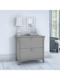 Bush Business Furniture Salinas 31-3/4"W Lateral 2-Drawer File Cabinet, Cape Cod Gray