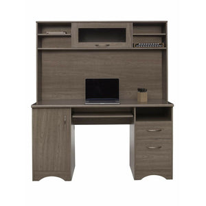 Realspace Outlet Pelingo 56"W Desk With Hutch, Gray