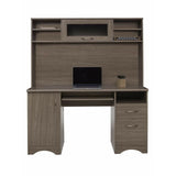 Realspace Outlet Pelingo 56"W Desk With Hutch, Gray