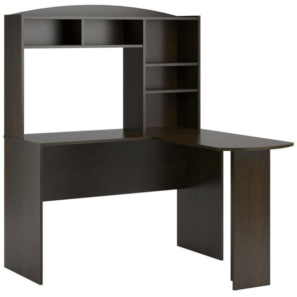 Ameriwood Outlet Home Sutton L-Desk With Hutch, Espresso