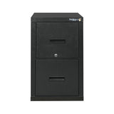 (Scratch & Dent) FireKing FireShield Vertical File Cabinet And Safe, 2 Drawer, Black Stone