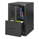 (Scratch & Dent) FireKing FireShield Vertical File Cabinet And Safe, 2 Drawer, Black Stone