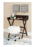 Linon Gage Folding Desk, 34-1/4"H x 30"W x 18"D, Walnut