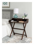 Linon Gage Folding Desk, 34-1/4"H x 30"W x 18"D, Walnut
