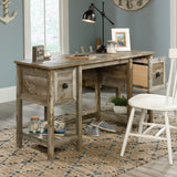 (Scratch & Dent) Sauder Outlet Granite Trace 54"W Home Office Desk, Rustic Cedar